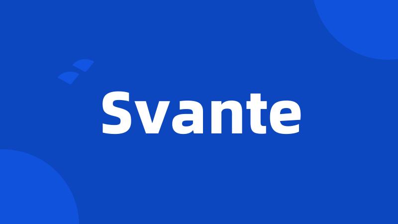 Svante