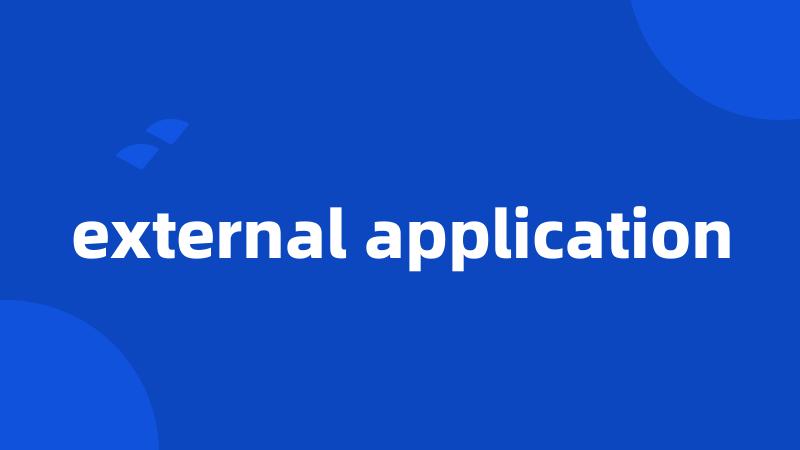 external application