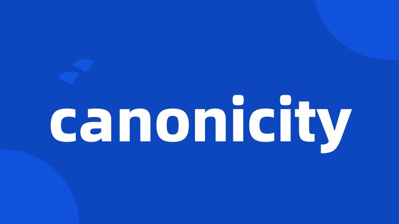 canonicity