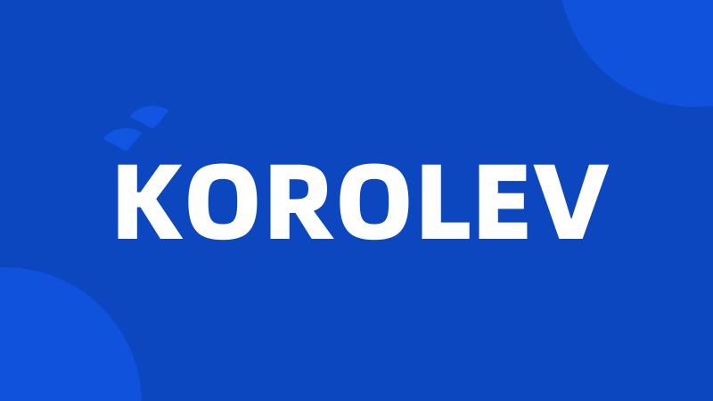 KOROLEV