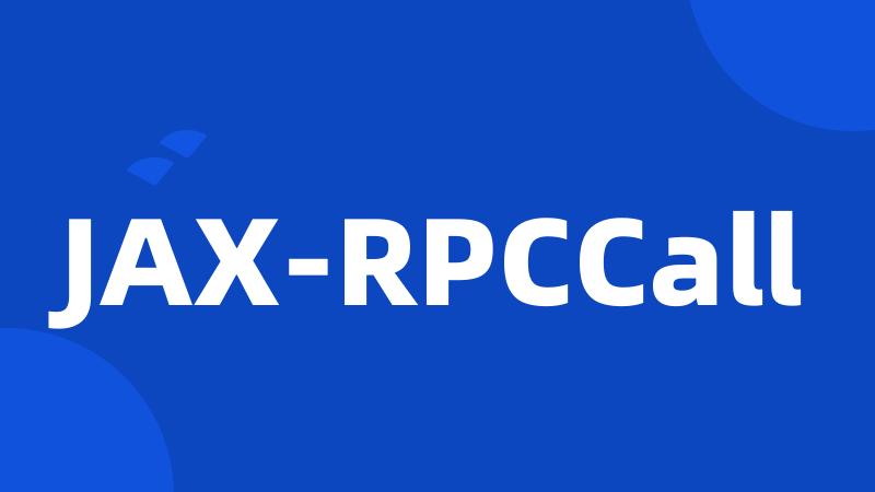 JAX-RPCCall