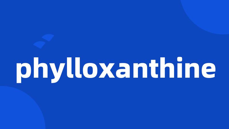 phylloxanthine