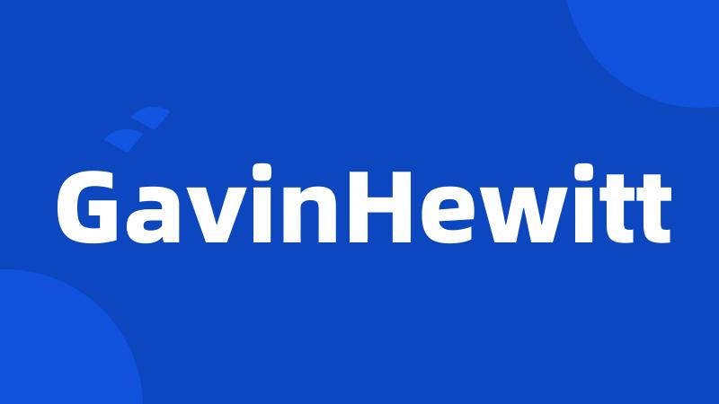 GavinHewitt