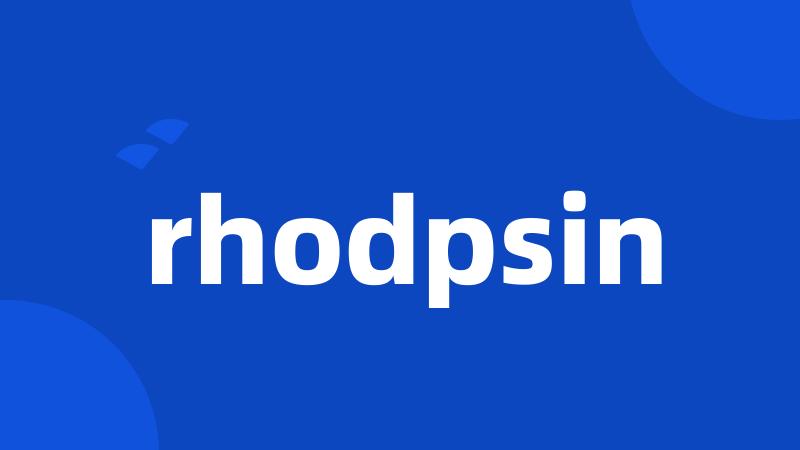 rhodpsin