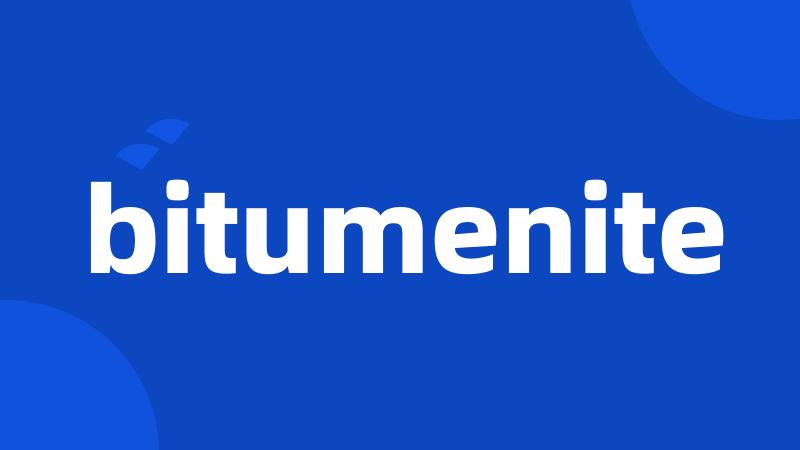 bitumenite