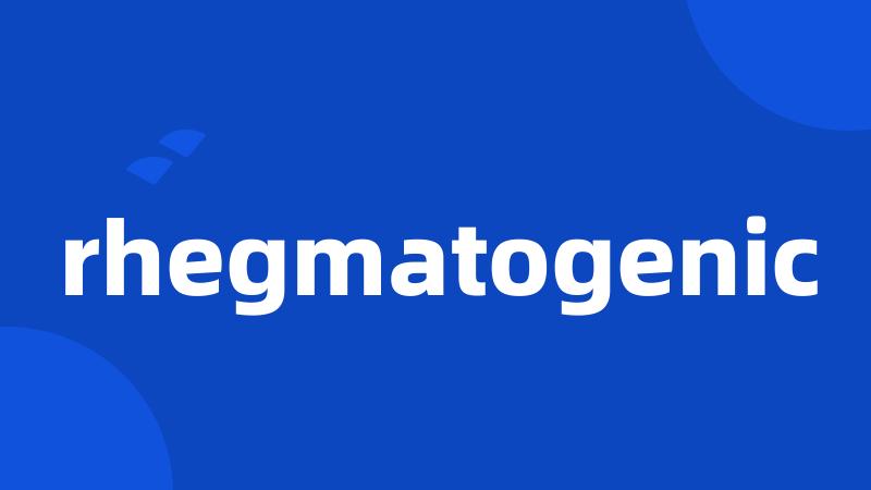 rhegmatogenic