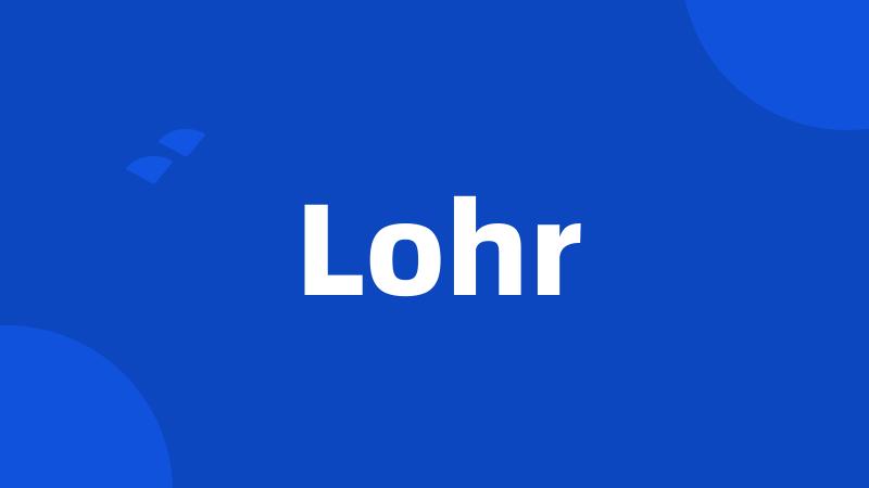 Lohr