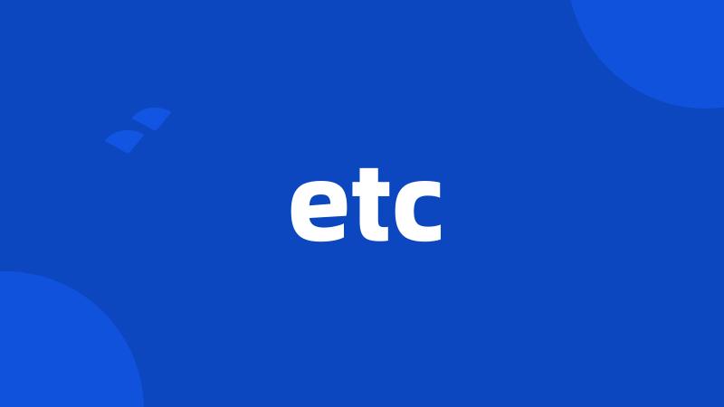 etc