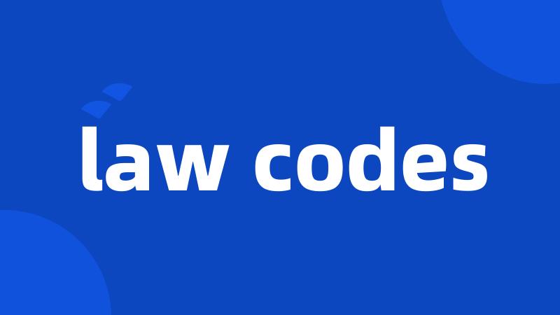 law codes