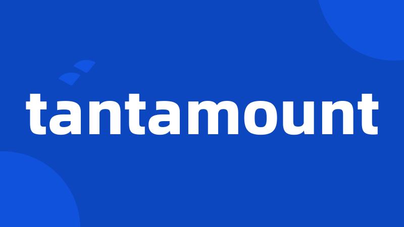 tantamount