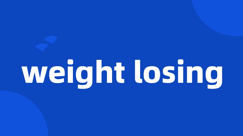 weight losing