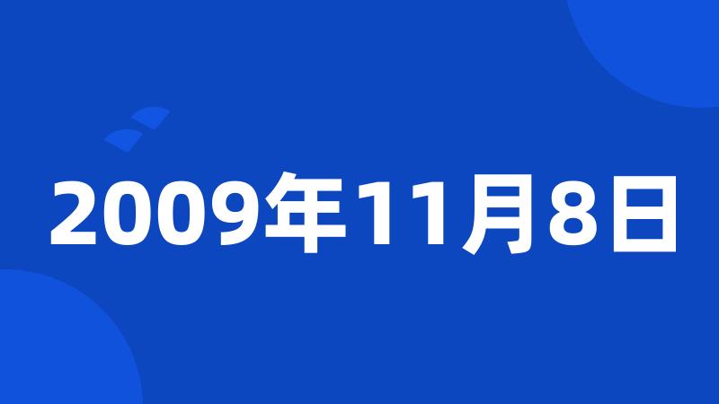 2009年11月8日