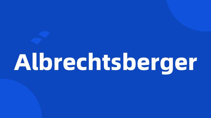 Albrechtsberger