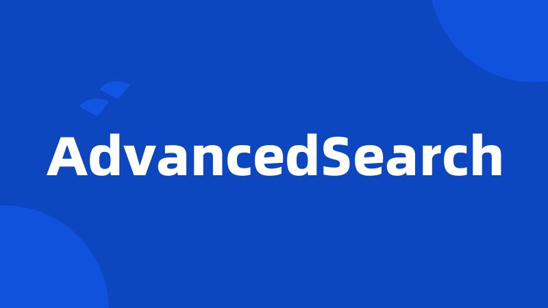 AdvancedSearch