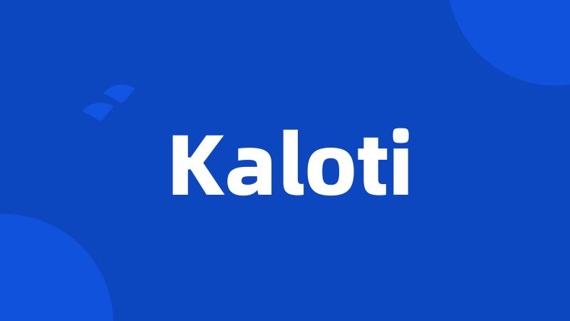 Kaloti