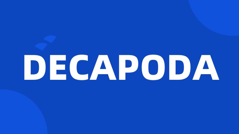 DECAPODA