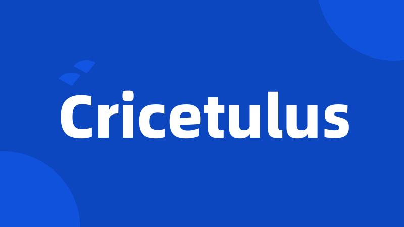 Cricetulus