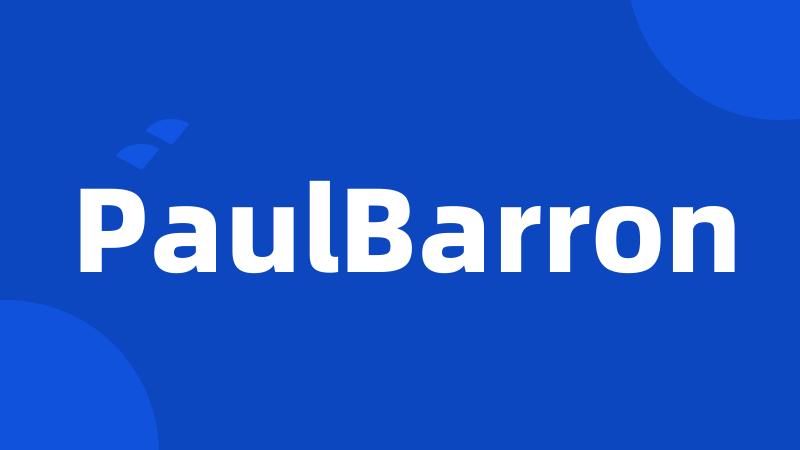 PaulBarron