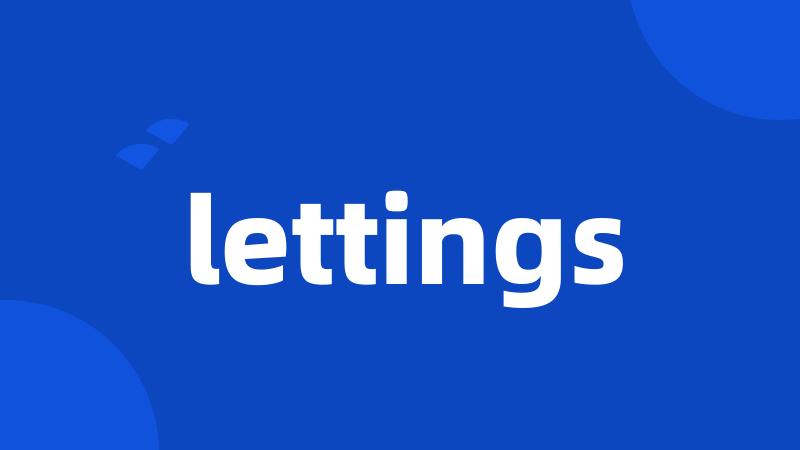 lettings