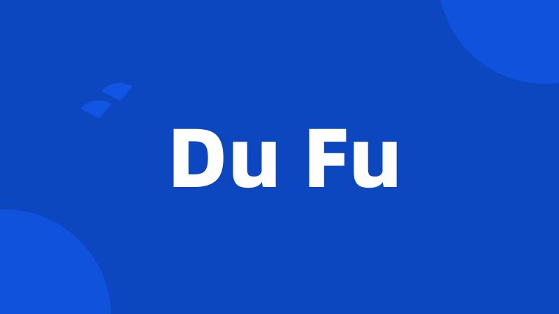 Du Fu