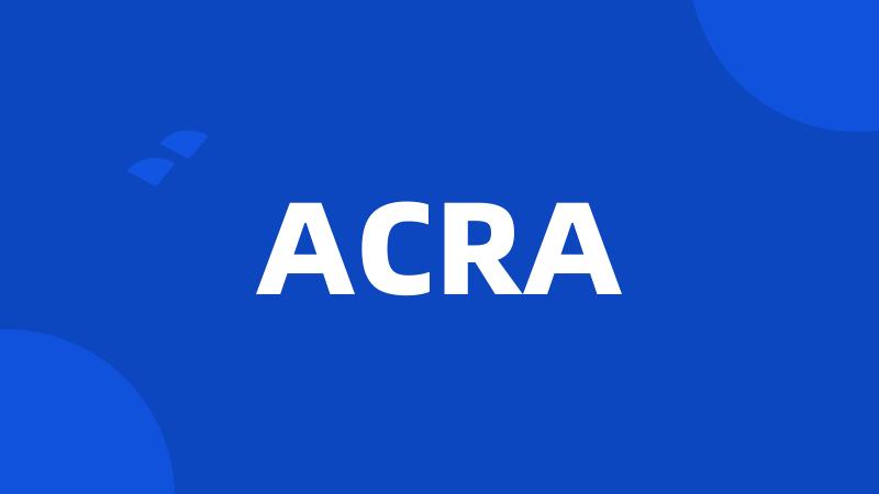 ACRA