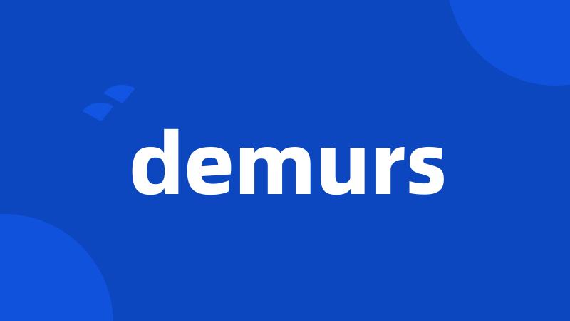 demurs