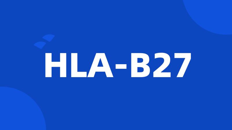 HLA-B27