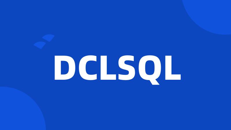 DCLSQL