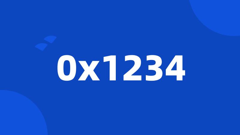 0x1234