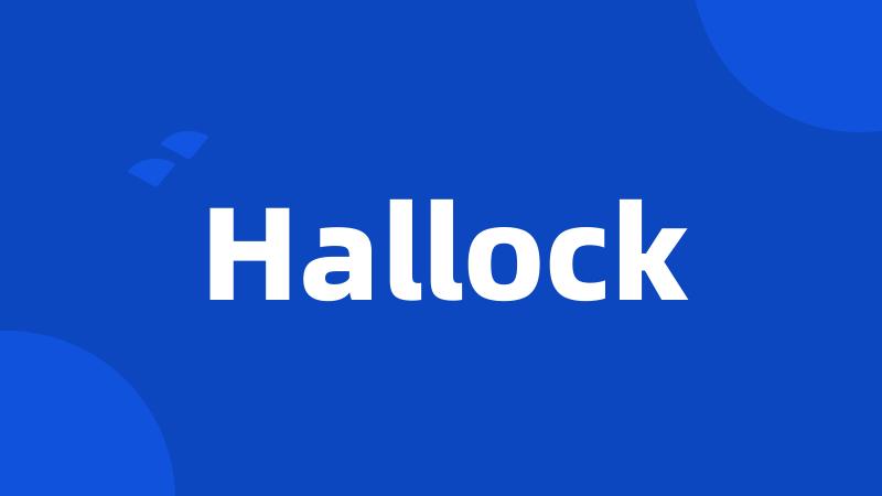 Hallock