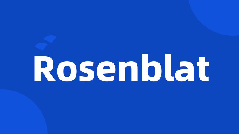 Rosenblat