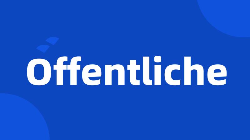 Offentliche