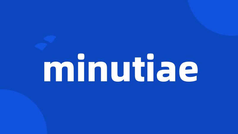 minutiae