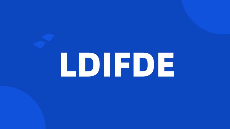 LDIFDE