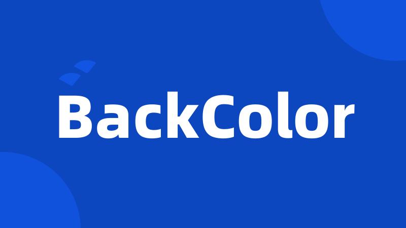 BackColor