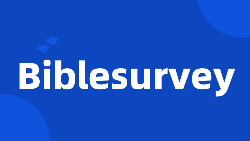 Biblesurvey