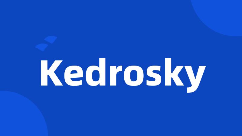 Kedrosky