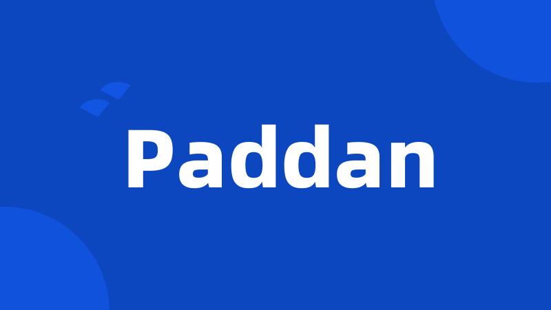 Paddan