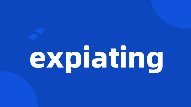 expiating