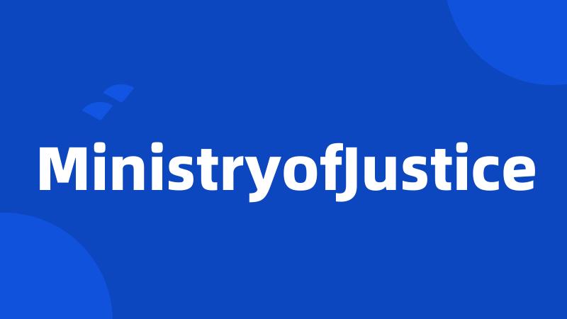 MinistryofJustice