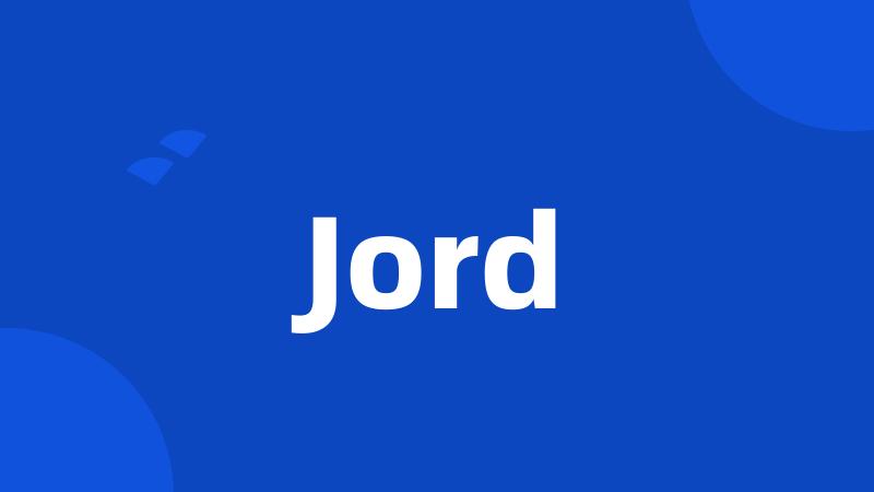 Jord