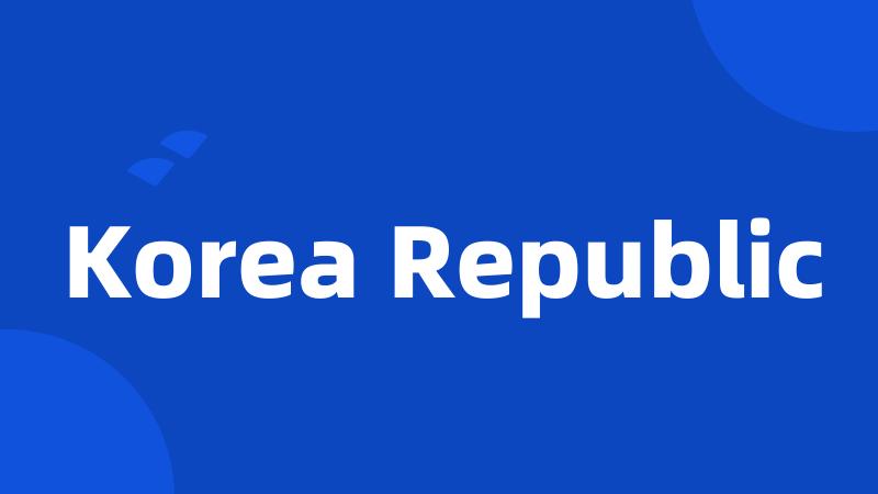 Korea Republic