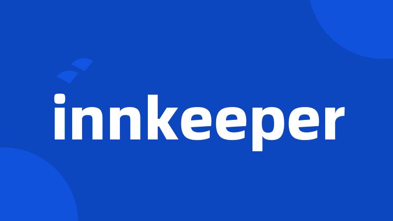 innkeeper