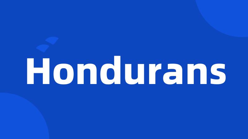 Hondurans