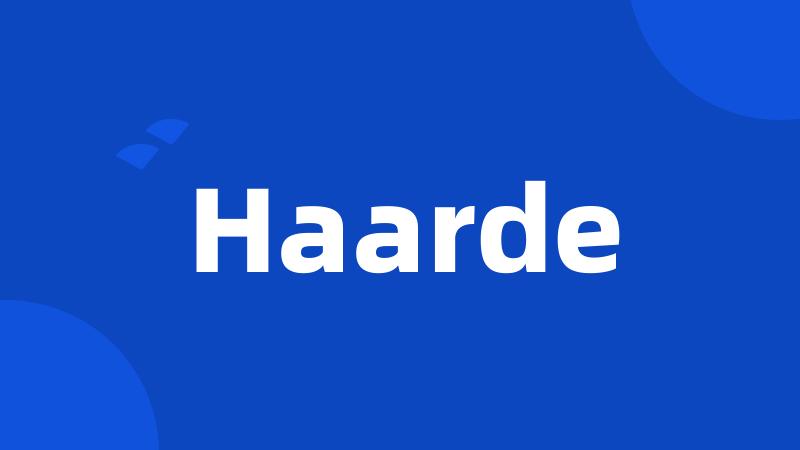 Haarde