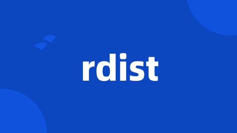 rdist