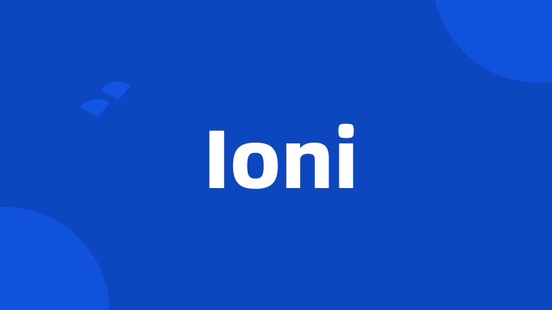 Ioni