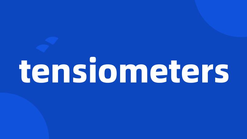 tensiometers