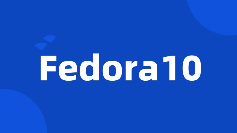 Fedora10