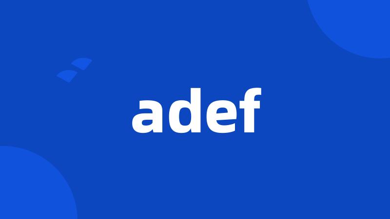 adef